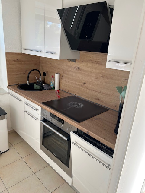 K�che. Bungalow Hennstedt